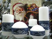 Свеча "Снежная" шар 10см Bartek Candles 307041