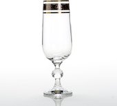 Набор фужеров для шампанского Клаудия 180мл, 6шт Crystalite Bohemia 40149/180/43249K