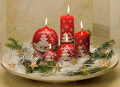 Свеча "Альпина" пирамида 8х8х33cм Bartek Candles 5907602646801