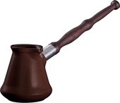 Турка для кофе керамическая 0.15л, шоколад Ceraflame IBRIKS D9302