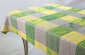 Скатерть Лирика 145x160см жёлто-зелёная Белорусский лён 10c784/145x160/689/24