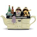 Чайник заварочный " Рыбный день" (плита, рыба, супница, кастрюлька, чеснок, брокколи, бутылочки с соусами) The Teapottery 4403