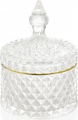 Шкатулка Andrea House Glass and Gold большая CR19186