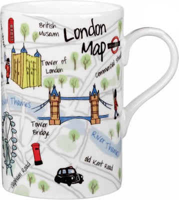 Кружка James Sadler Карта Лондона, Sedar, 350мл JSLC00171
