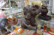Свеча декоративная Bartek Candles Слон, фигурка, 11см 226111