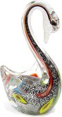 Фигурка стеклянная Top Art Studio Серебряный лебедь 9.5x16см ZB2639-AG