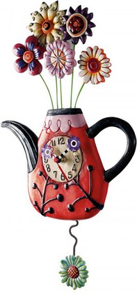 Настенные часы Enesco Цветочный чай, 42см P9014