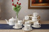 Чайный сервиз Жардан Беж 6/15 Top Art Studio YF2074-TA