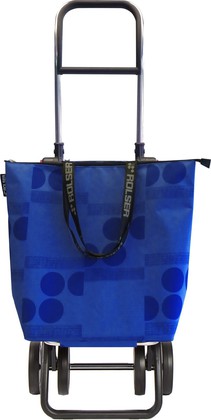 Сумка-тележка Rolser Logos Mini Bag, 4 колеса, складная, синяя MNB019azul
