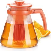 Чайник 1.25л, с ситечками для заваривания, оранжевый Tescoma TEO 646623.17