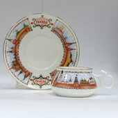 Чашка с блюдцем Московский Кремль, ф. Билибина ИФЗ 81.15932.00.1