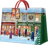 Пакет подарочный "Зимние витражи" 33.5x26.5x13см Paw AGB016006