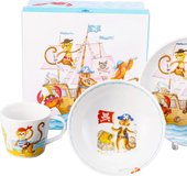 Детский набор посуды ИФЗ Карат, Пираты, 3 предмета, подарочная упаковка 81.30216.00.1