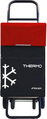 Сумка-тележка Rolser Termo Fresh MF 4.2, 4 колеса, термосумка, чёрная с красным TER039negro/rojo