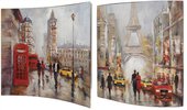 Картина Столицы мира 38x38см, пара Top Art Studio WDP1759-TA