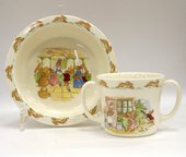 Посуда для малыша Кролики (тарелка/кружка с 2 ручками) 2 вида Royal Doulton ITRABU00932