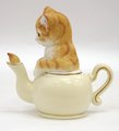 Статуэтка Lesser & Pavey Котёнок в чайнике, 3 вида, 10см, полистоун LP22248