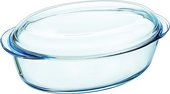 Кастрюля овальная Pyrex Essentials, 4(3+1)л, стекло 459A000/W243