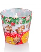 Свеча декоративная Bartek Candles Рождественские Вкусы, стакан 5901685031097