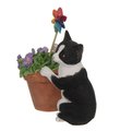 Статуэтка Enesco Котёнок с петунией, 9см, полистоун CA03280