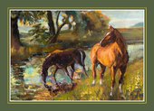 Подставки под тарелки на стол Top Art Studio Преданность 40x29см, 4шт, пробка GD2511-TA