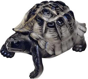 Скульптура ИФЗ Черепаха Тёмный панцирь, фарфор 82.64833.00.1