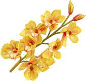 Цветок искусственный "Орхидея Цимбидиум", 8 цветков и 2 бутон а, 87см Floralsilk 11421GR