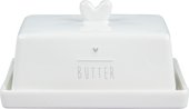 Маслёнка Bastion Collections White Нeart Grey LI/BUTTER HE 001GR