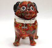Копилка Собачка Мопс DAISY оранжевая Pomme-Pidou 148-00184/2