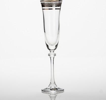Бокалы для шампанского Crystalite Bohemia Александра, 6шт, 190мл 1SD70/190/43249K