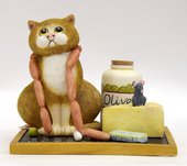 Статуэтка Дели кот (Deli Cat), 9.5см Enesco A20681