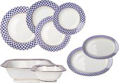 Сервиз столовый ИФЗ Молодёжная Кобальтовая сетка, 24 предмета, 6 персон, фарфор 81.20945.00.1