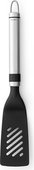 Лопатка кухонная Brabantia Profile с прорезями маленькая, матовая сталь, чёрный 363702
