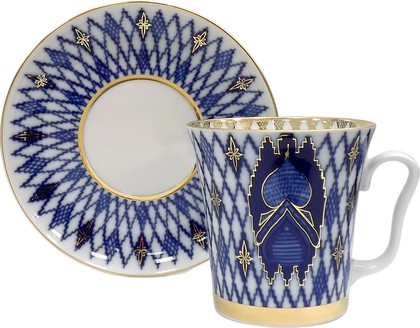 Кружка с блюдцем ИФЗ Ленинградский, Кижи, 360мл, фарфор 81.10496.00.1