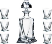 Набор для ликера Crystalite Bohemia Квадро, графин 500мл, 6 стаканов 55мл 99999/9/99A44/117