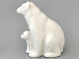 Статуэтка ИФЗ Медведи, высота 15см, фарфор 82.99240.00.1