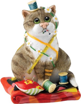 Enesco - Comic & Curious Cats - "Шить и шить" (Sew'n'sew), высота 10см, артикул A23804
