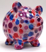 Копилка Свинья PEGGY розовая в горох Pomme-Pidou 148-00025/4