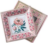Подставка для мелочей ИФЗ Квадратная, Дивный пион, 16.4x16.4см, фарфор, подарочная упаковка 81.34212.00.1