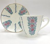 Чашка с блюдцем ИФЗ Гвоздика, Маргаритки 81.14018.00.1