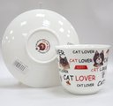 Кружка Roy Kirkham Chatsworth с блюдцем Обожаю кошек, 450мл XLOVC1100
