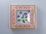 Подставка для мелочей ИФЗ Квадратная, Фиалка надрезанная, 16.4x16.4см, фарфор, подарочная упаковка 81.34214.00.1