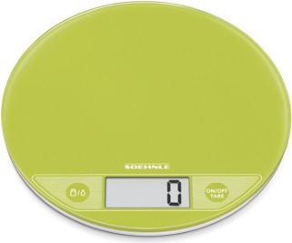 Весы электронные кухонные Soehnle Flip Apple круглые зелёные 5кг/1гр 66186