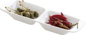Миска фарфоровая 2-секционная, 24x7см Tescoma Gustito 386022.00