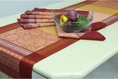 Дорожка Магия Востока 50x170 оранжевая Белорусский лён 13c222/50x170/205/1