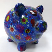 Копилка Свинья PEGGY синяя Pomme-Pidou 148-00025/C