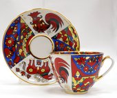 Чашка с блюдцем ИФЗ Весенняя, Народные узоры 81.18073.00.1