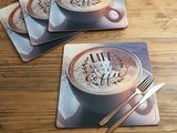 Подставки под тарелки на стол Creative Tops Кружка кофе 29x29см, 4шт, пробка 5162904