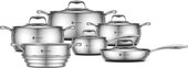 Набор посуды из нержавеющей стали, 11 предметов Yamateru HARU 4991009