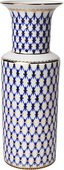Ваза ИФЗ Цилиндрическая, Кобальтовая сетка, 27см, настольная, фарфор 80.07398.00.1
